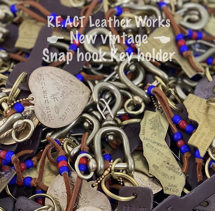 RE.ACT「 New vintage Snap hook Key holder 」  Red Good Speed -レッドグッドスピード- :  Red Good Speed -レッドグッドスピード